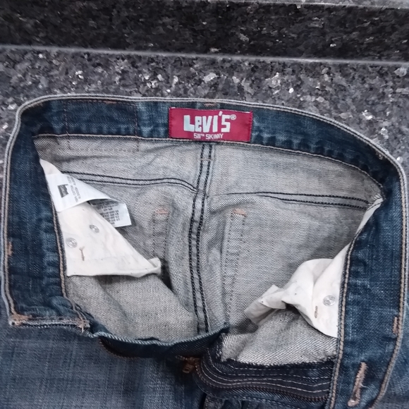 Mens Levis Jeans 511 Skinny 27W 27L preowned Red Tab - Picture 9 of 10